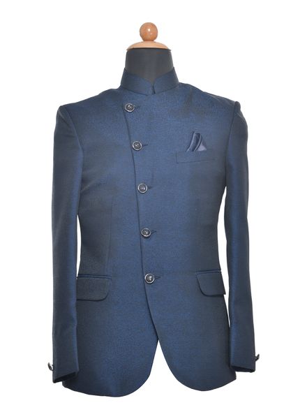 Blazer & Coats Polyester Party Wear Regular fit Stand Collar Designer Printed Regular Coat La Scoot